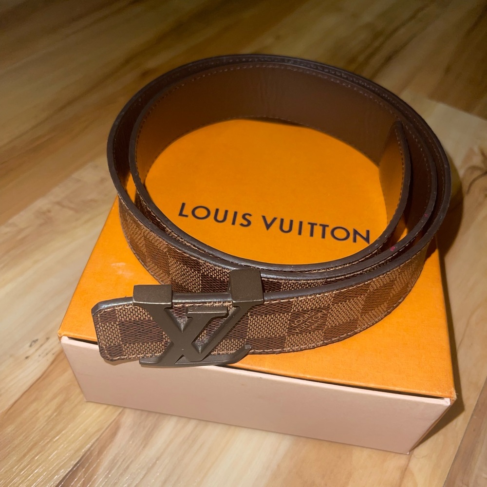 Men’s Louis Vuitton Monogram Chocolate Belt